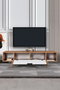 Hanah Home Mesir 3626 Soporte para TV Nogal y blanco